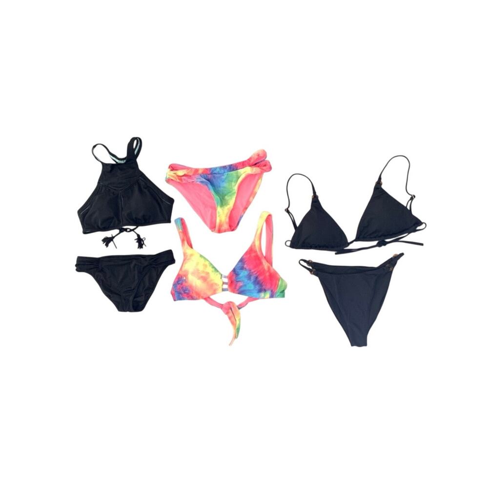 Lot of 3 - Womens Swim Suits Victoria’s Secret Prana & Unbranded Small Beachwear